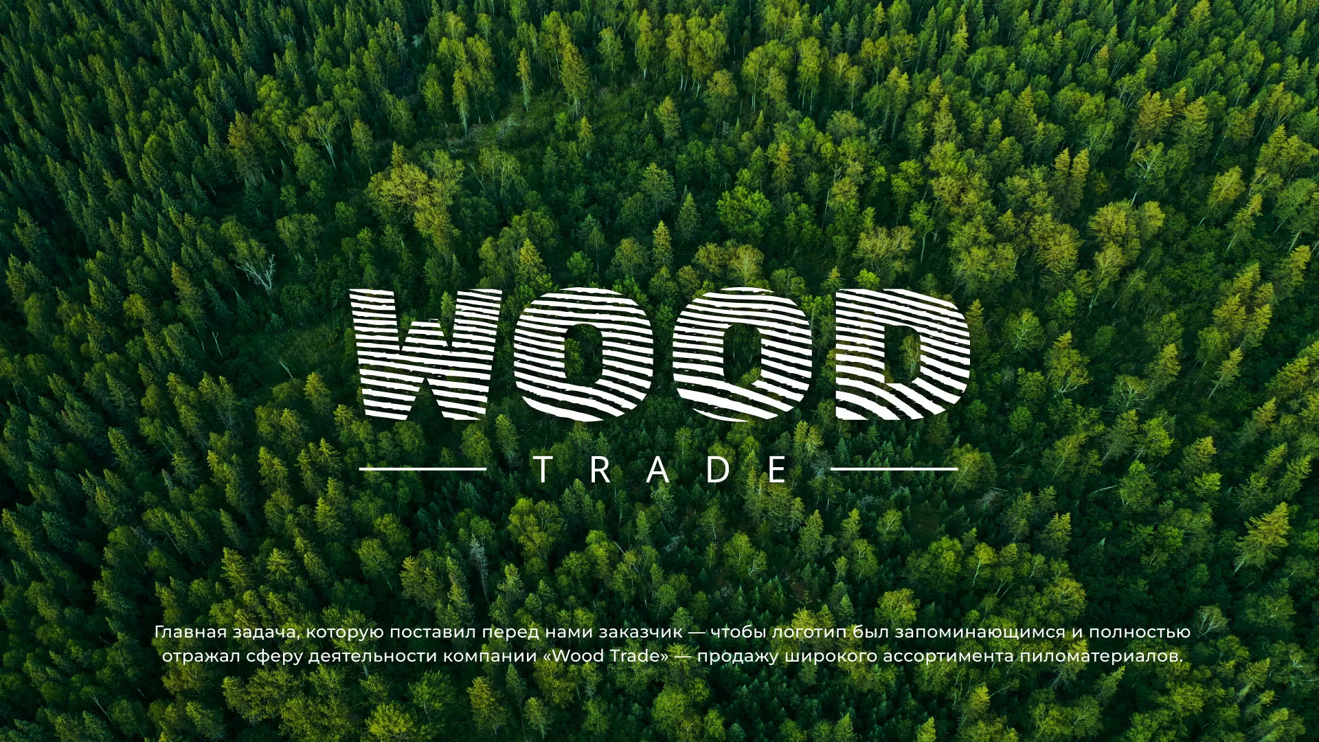Разработка логотипа для компании «Wood Trade» в Кимрах