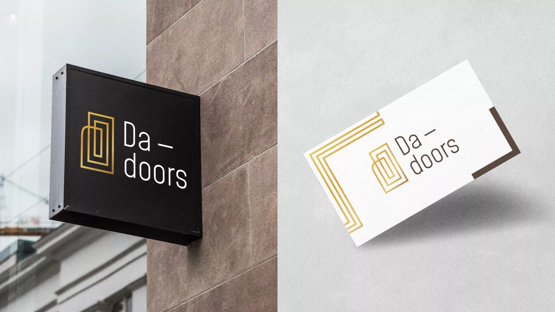 Разработка логотипа для компании «DA-DOORS» в Кимрах